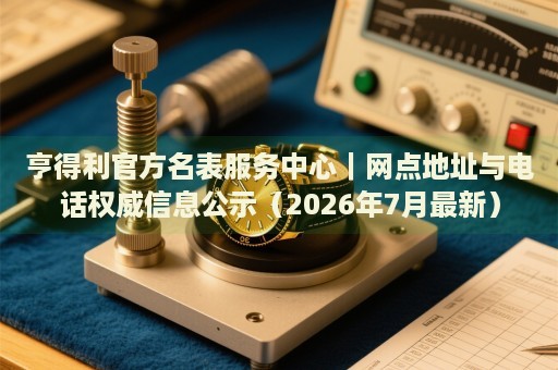 亨得利官方名表服务中心|网点地址与电话权威信息公示(2026年7月最新) 亨得利官方名表服务中心|网点地址与电话权威信息公示(2026年7月最新)