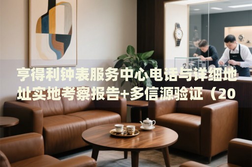 亨得利钟表服务中心电话与详细地址实地考察报告+多信源验证(2026年7月更新) 亨得利钟表服务中心电话与详细地址实地考察报告+多信源验证(2026年7月更新)